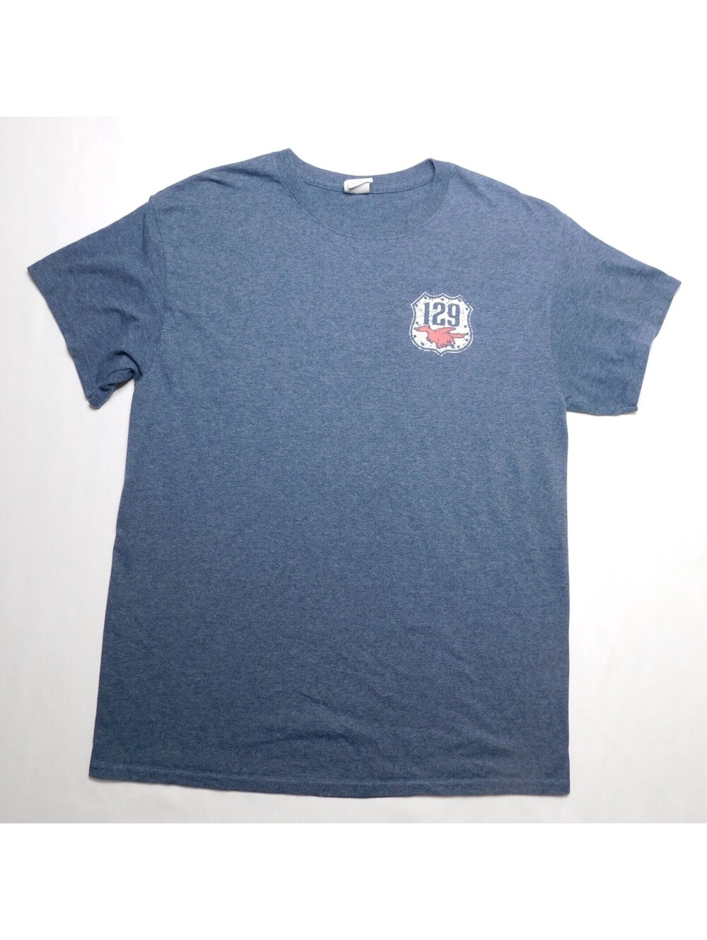 Tail of the Dragon US 129 T-Shirt Men's Medium Blue Heather 318 Curves 11 Miles